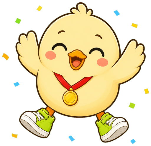 Walky celebrating